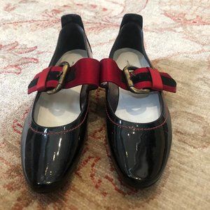 Italian Black Patent Leather Flats